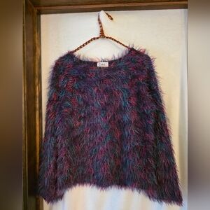 Colorful Fuzzy Sweater